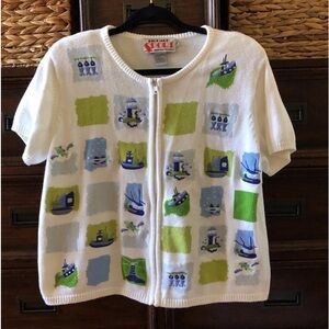 Vintage Richard sport 3pc 100% cotton outfit beach themed.